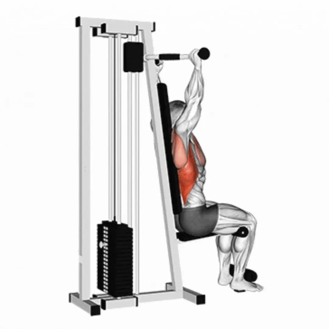 Lever Behind Head Lat Pulldown