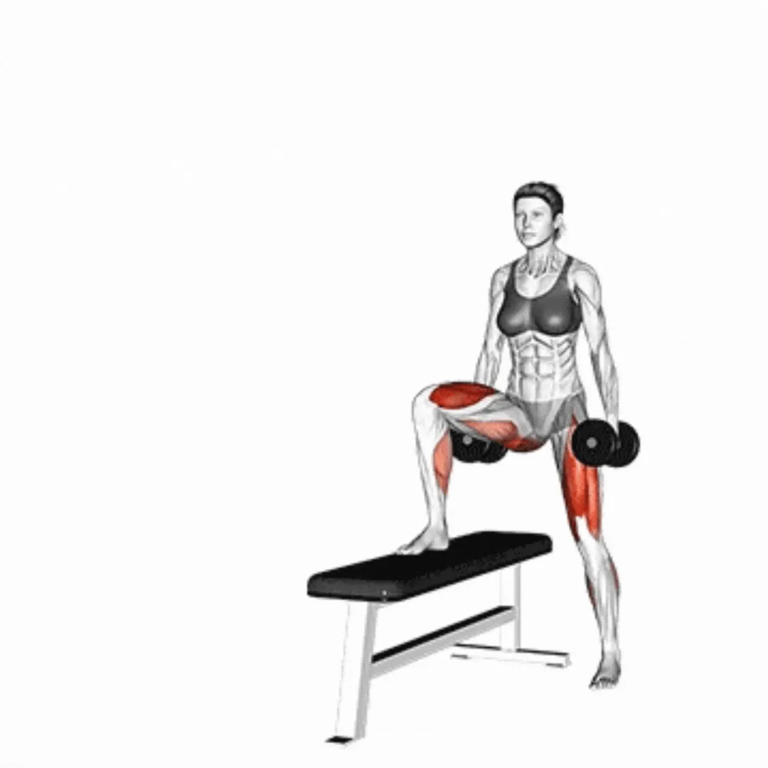 Dumbbell Lateral Step Up