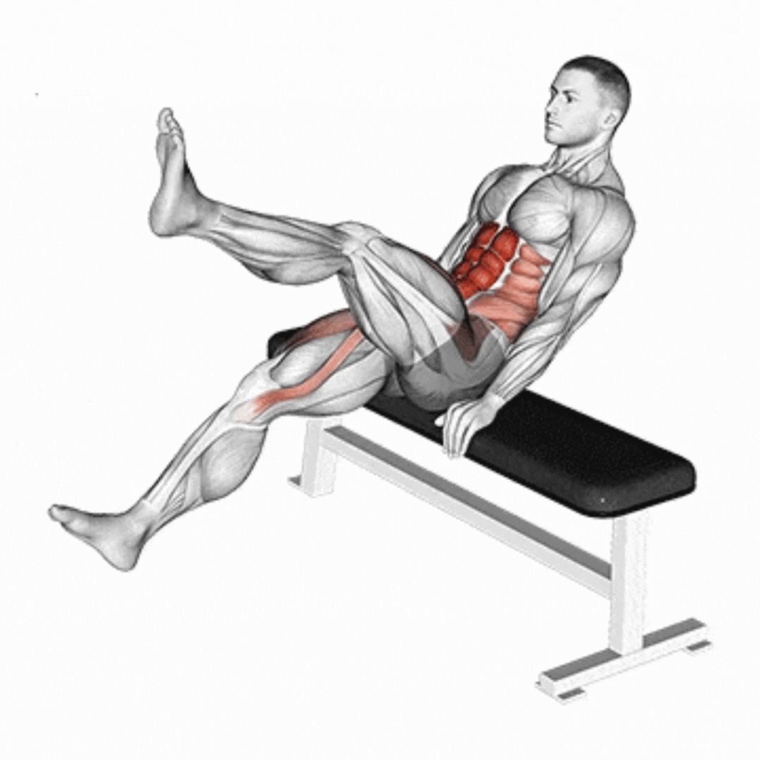 Seated Flutter Kick