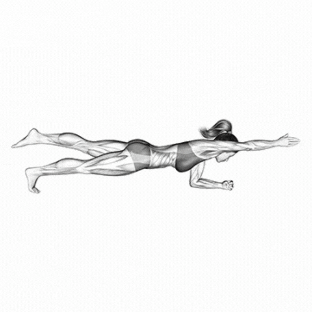 Front Plank with Arm Lift