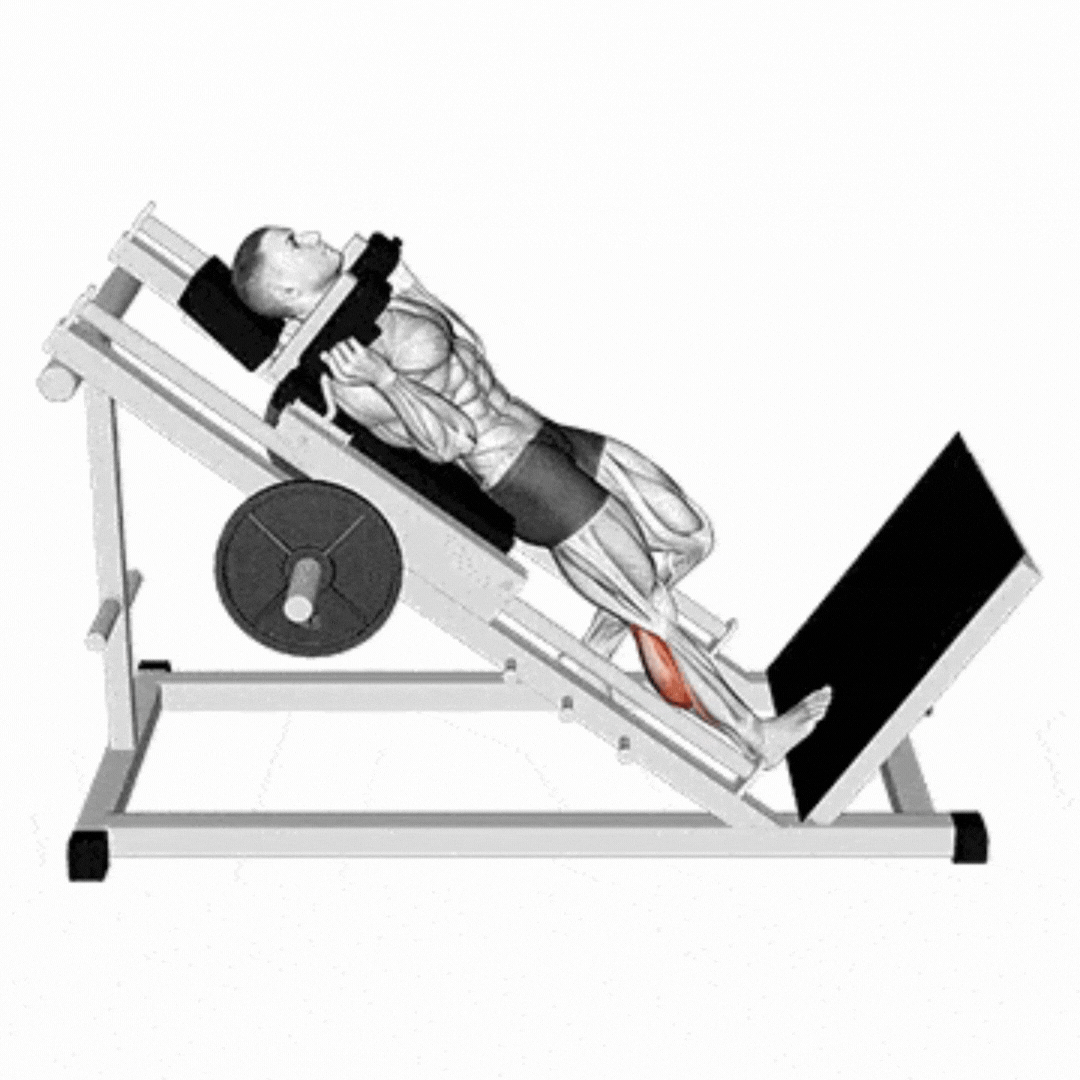 Hack Machine One Leg Calf Raise