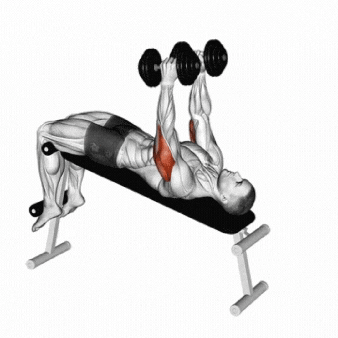 Decline Dumbbell Extension
