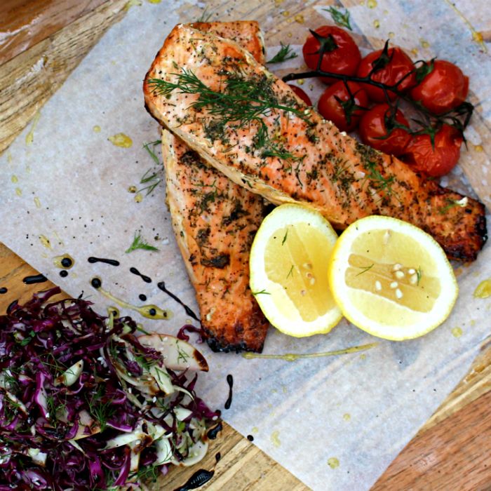 Baked Salmon with Vegetables