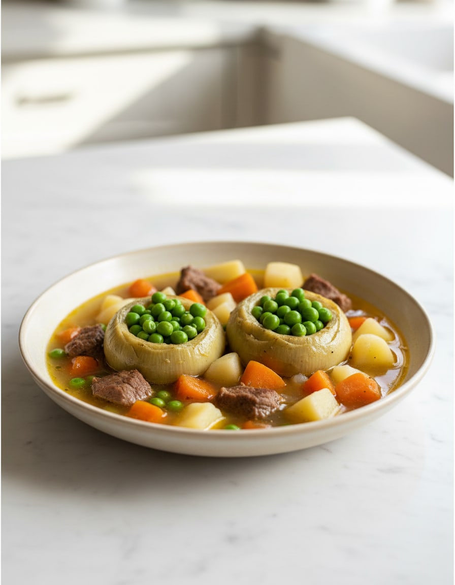 Artischocken mit Rindfleisch