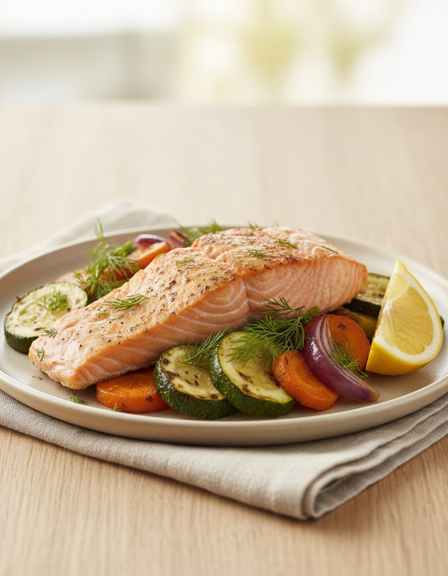 Baked Salmon with Vegetables