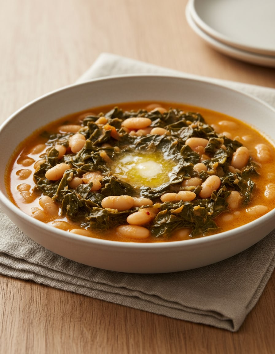 Beans with Collard Greens