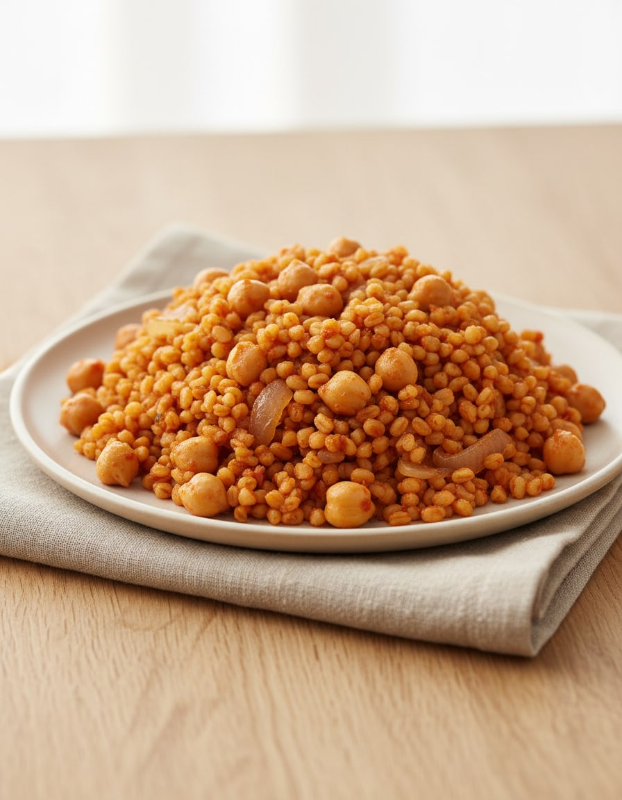 Bulgur Pilaf with Chickpeas