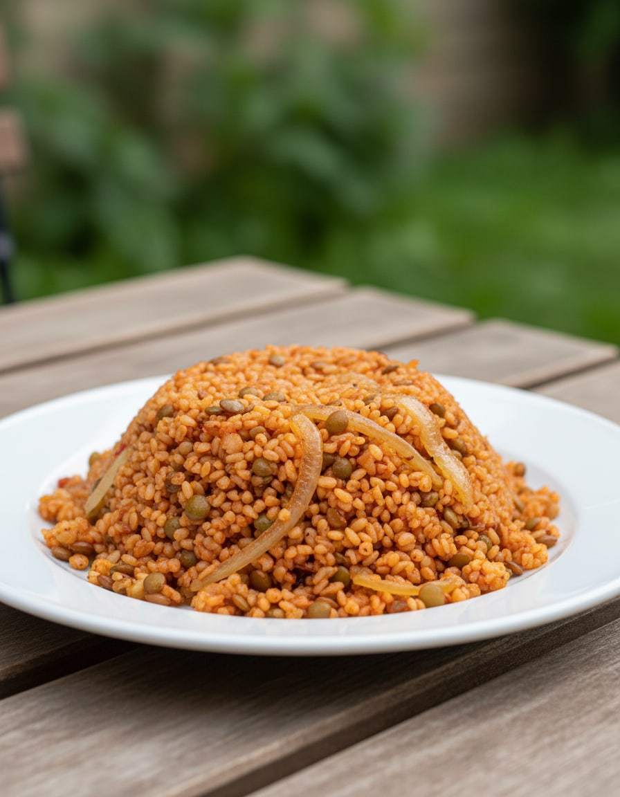 Bulgur Pilaf with Lentils