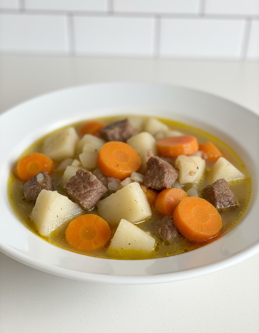 Knollensellerie-Eintopf mit Rindfleisch
