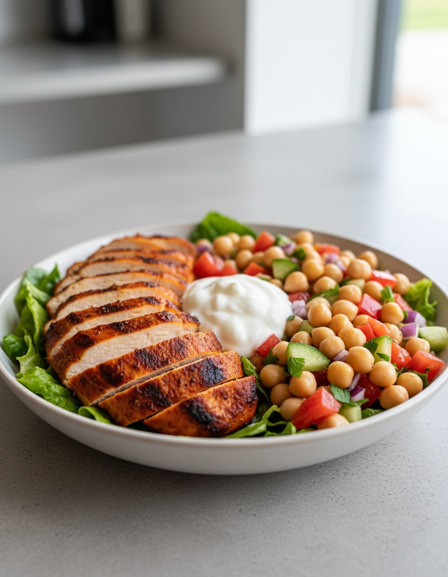 Chicken and Chickpea Bowl