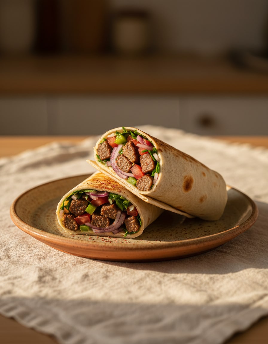 Diced Meat Durum Wrap