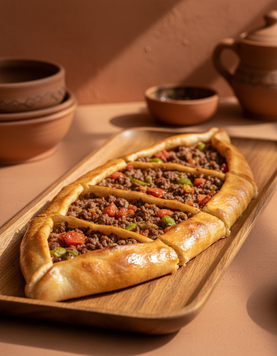 Diced Meat Pide