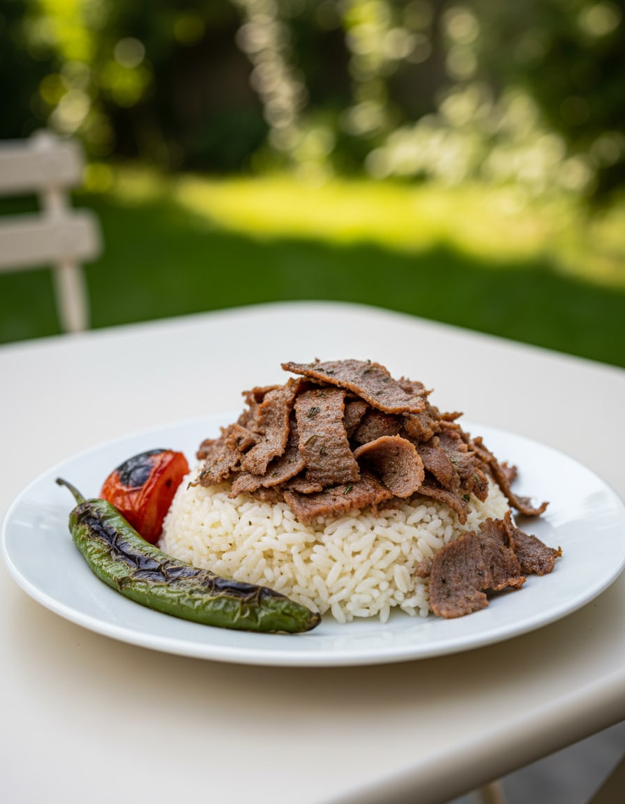 Doner Kebab over Rice