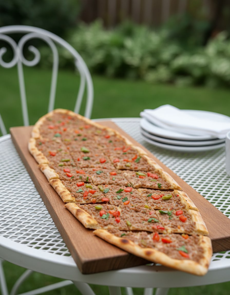Etli Ekmek (Fladenbrot mit Hackfleisch aus Konya)