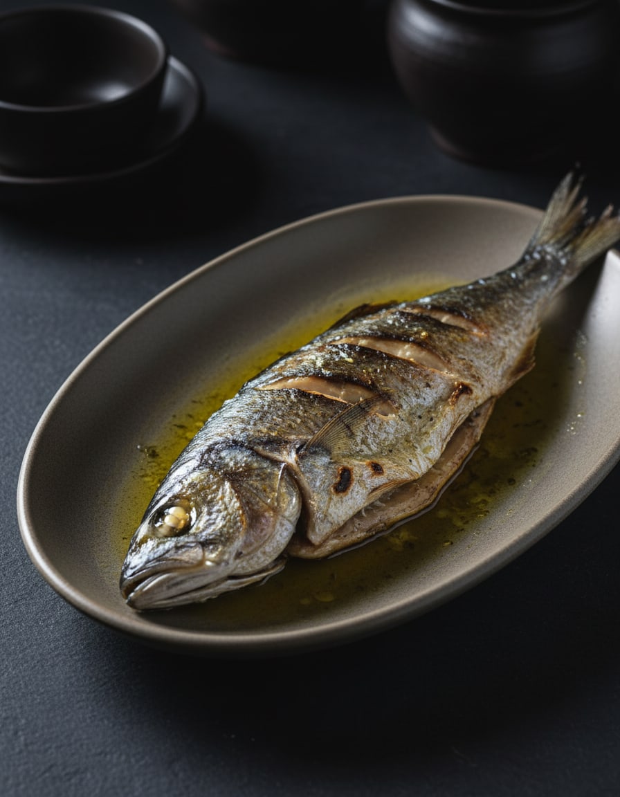Gegrillter Blaufisch