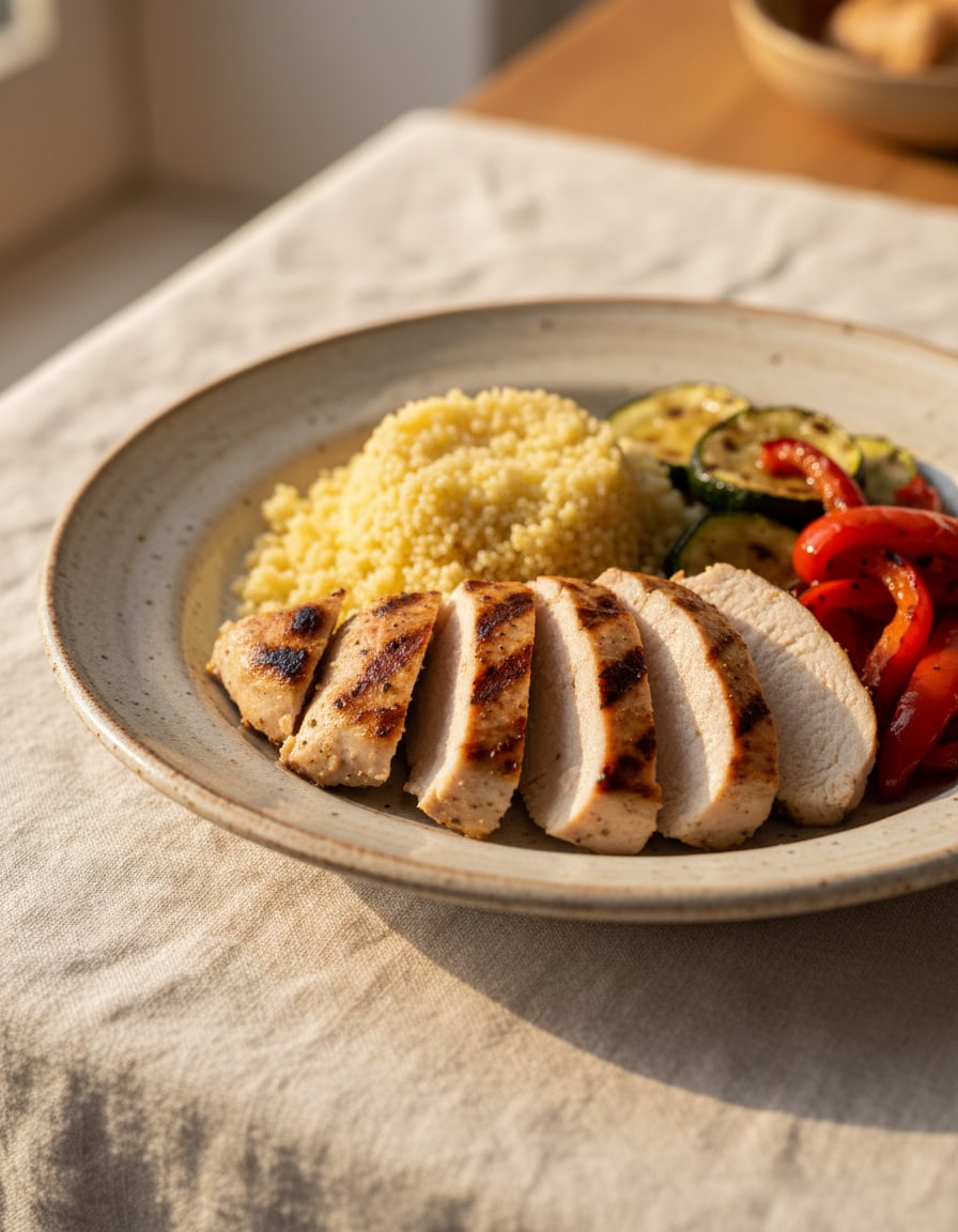 Grilled Turkey with Couscous