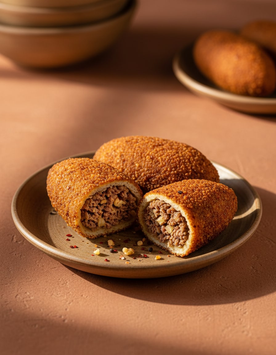 Icli Kofte (Stuffed Bulgur Kibbeh)