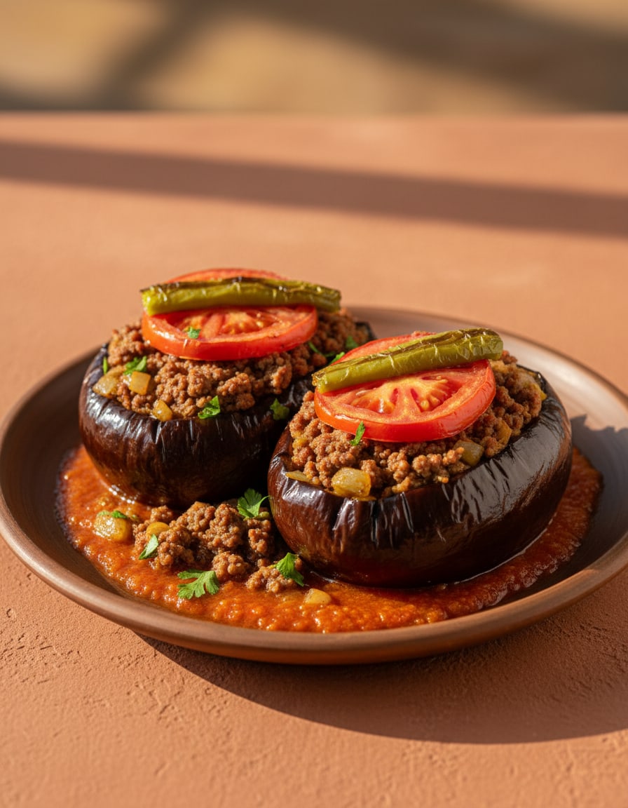 Karniyarik (Stuffed Eggplant)