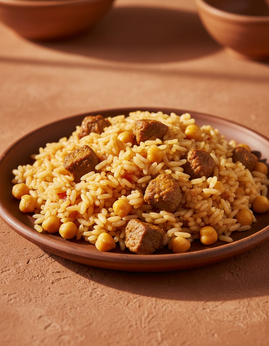 Lamb and Chickpea Pilaf