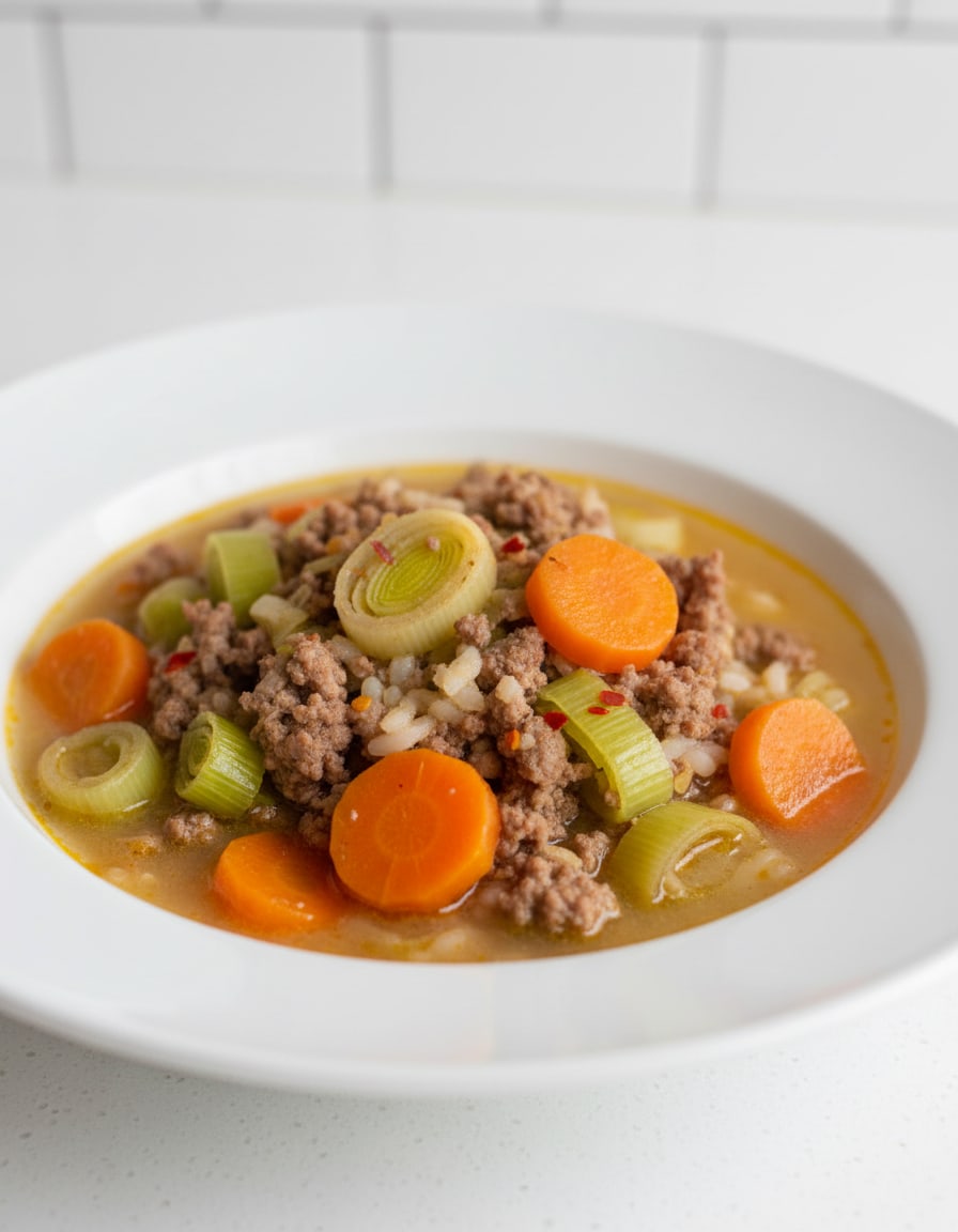 Lauch mit Hackfleisch
