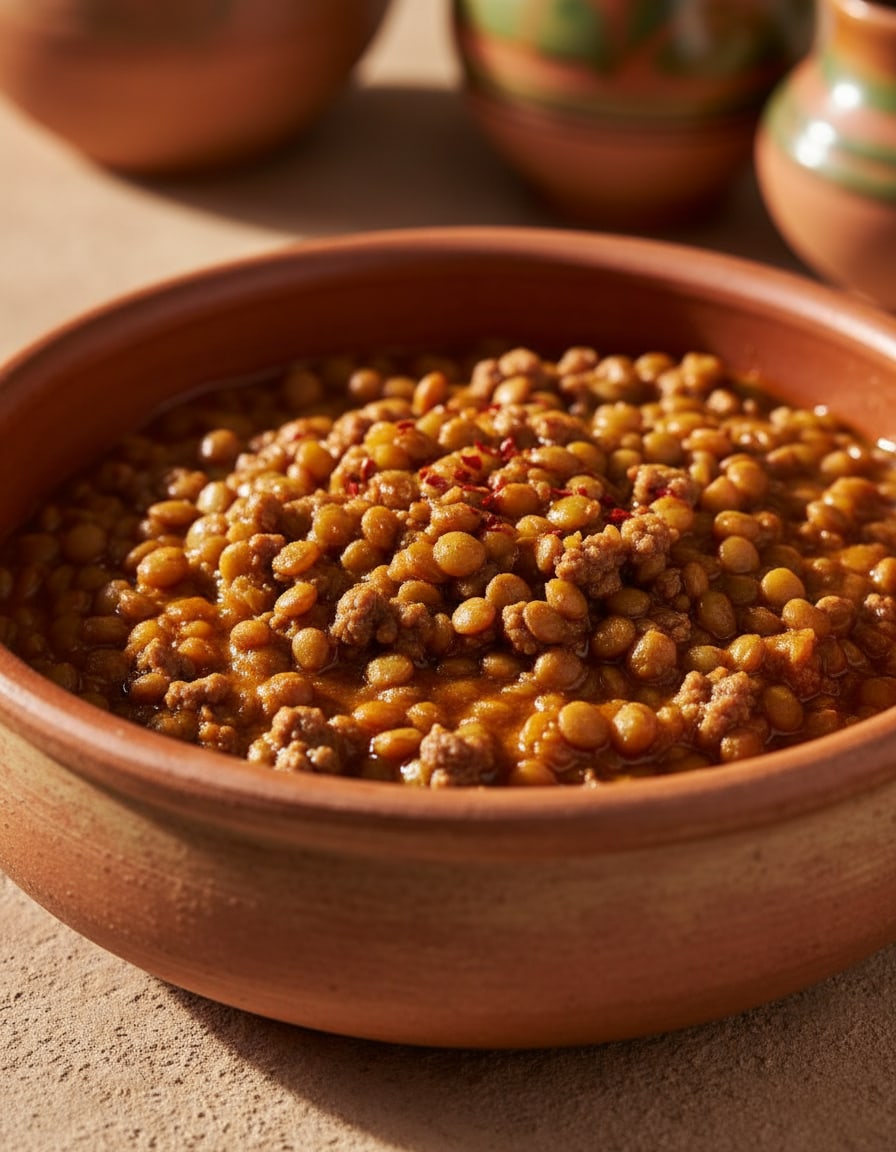 Lentils with Ground Beef
