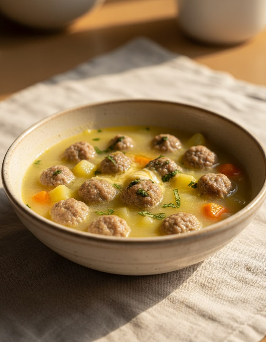 Ekşili köfte (albóndigas en salsa de huevo y limón)