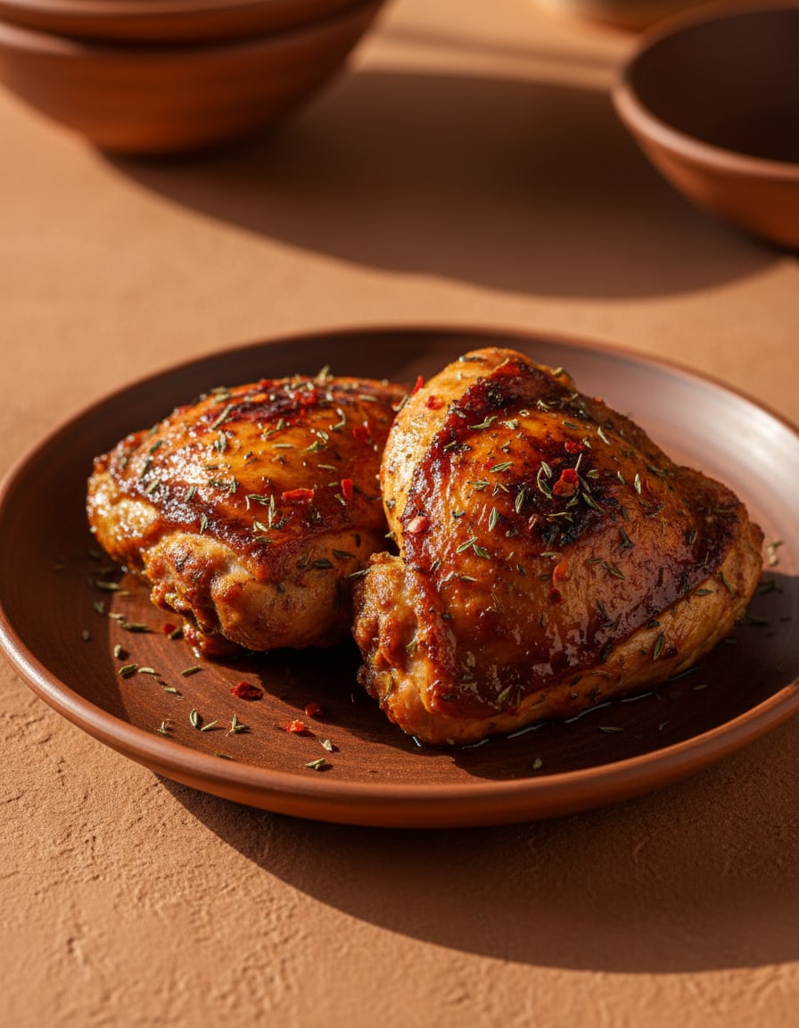 Oven-Baked Chicken Thighs