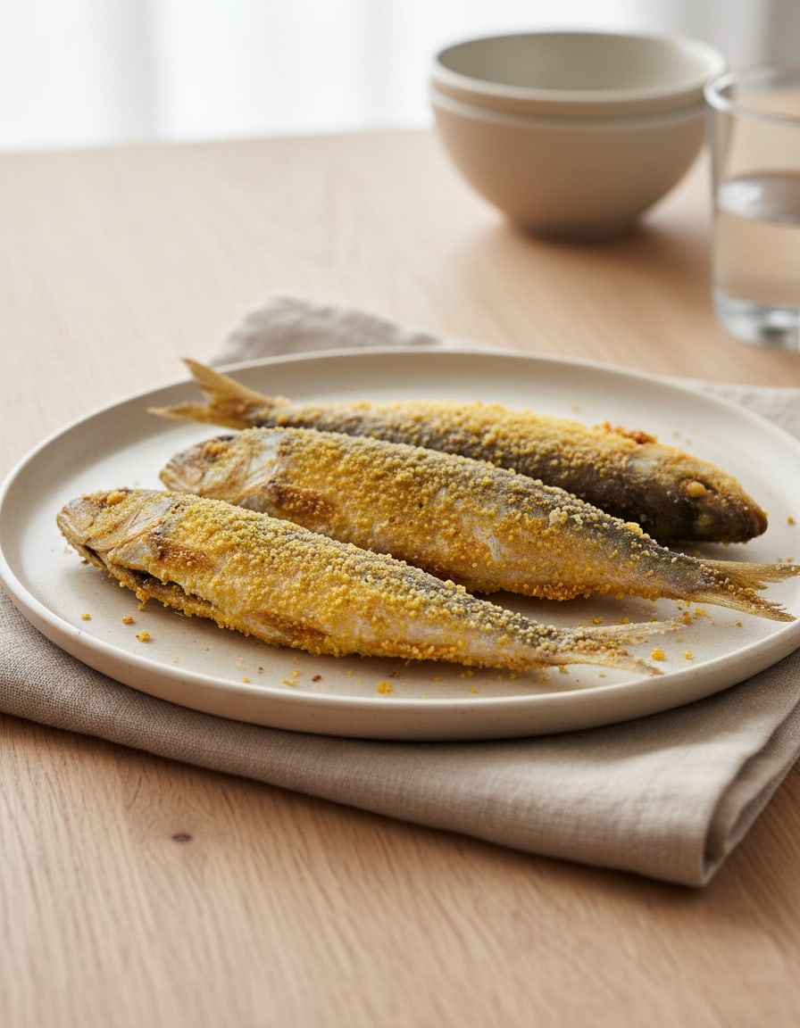 Pan-Fried Small Bluefish