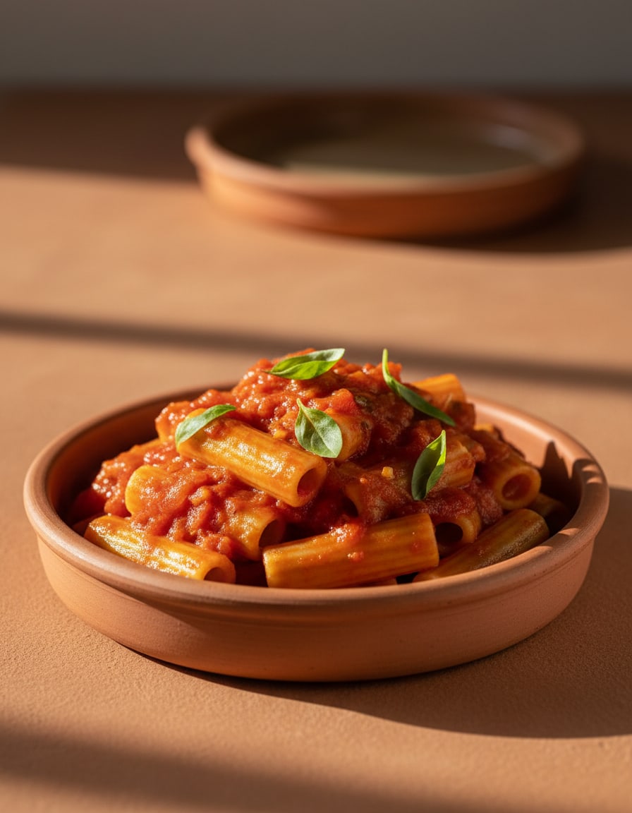 Pasta con salsa de tomate