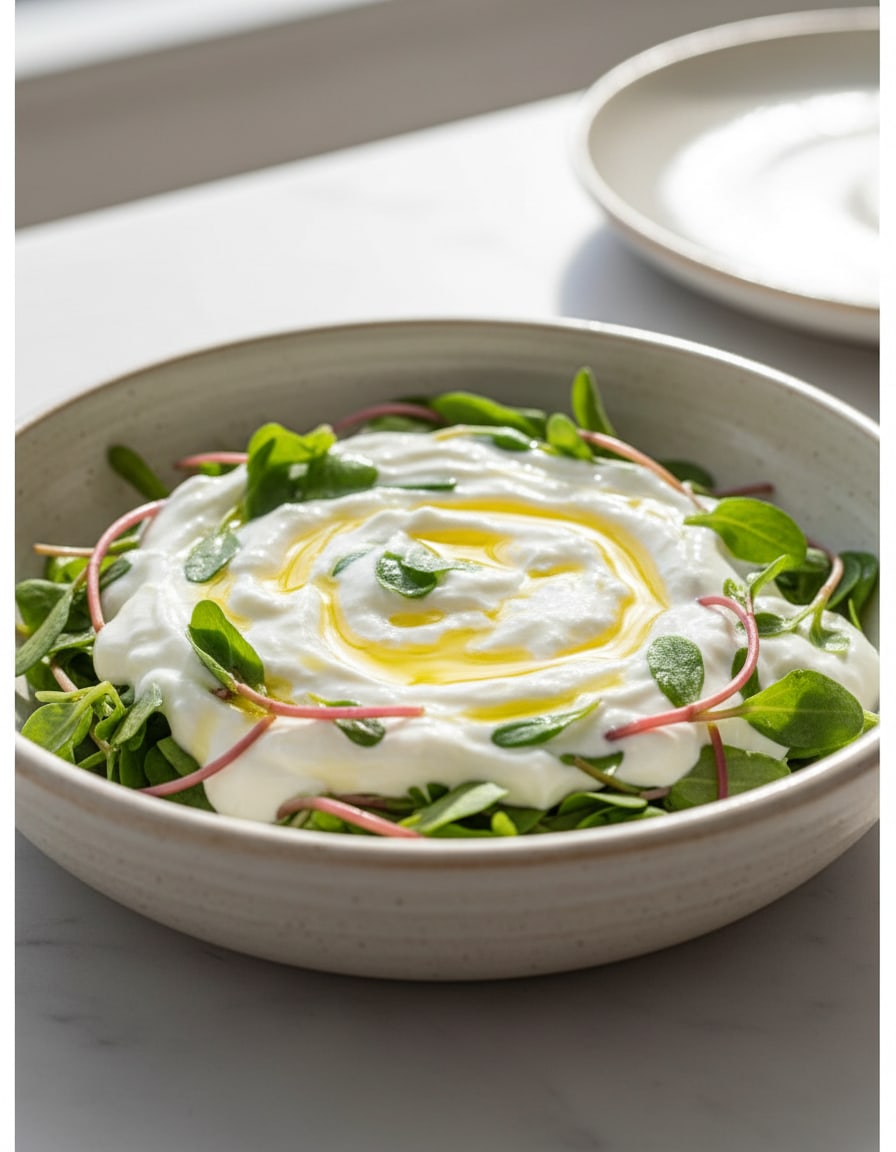 Purslane Salad with Yogurt