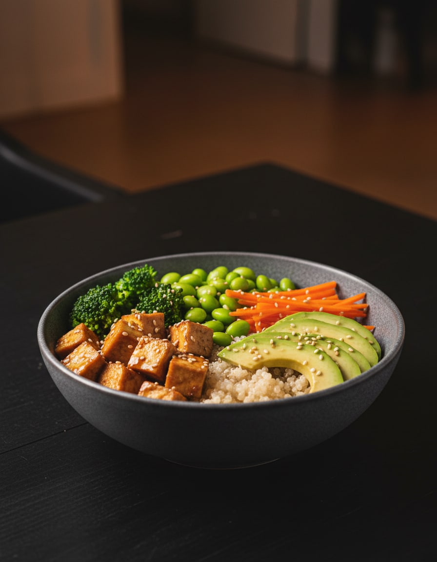 Bowl de quinoa au tofu