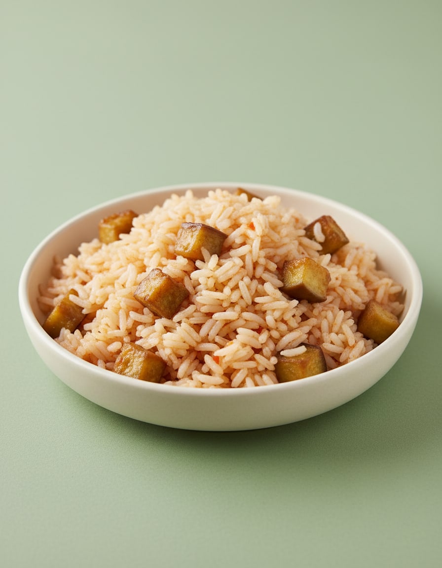 Rice Pilaf with Eggplant