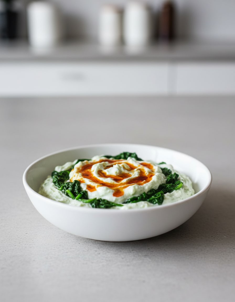 Spinach with Yogurt (Borani)