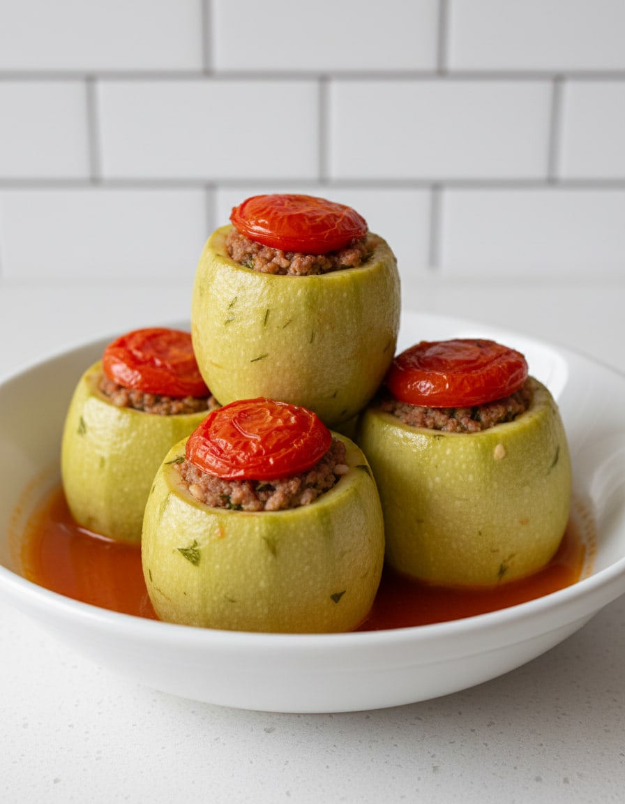 Stuffed Zucchini with Meat