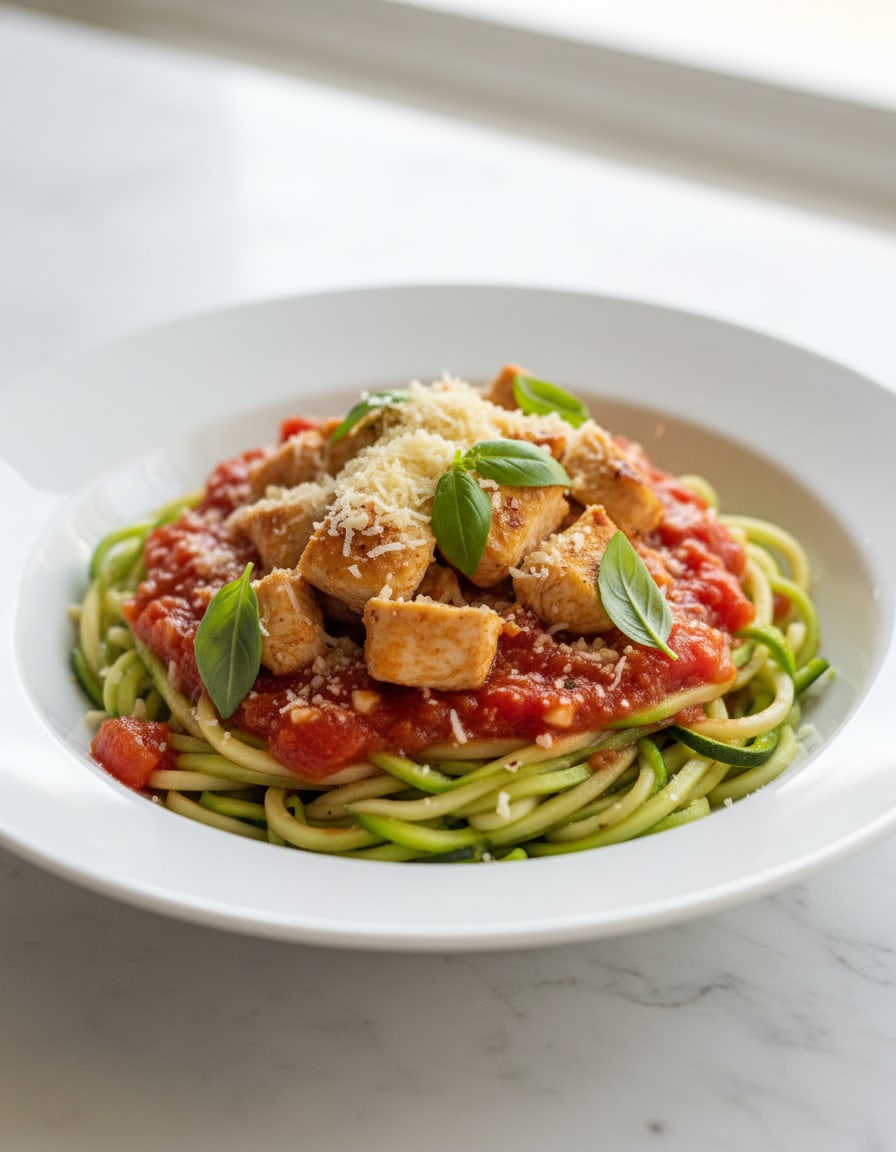 Kabak Spagetti ve Tavuk