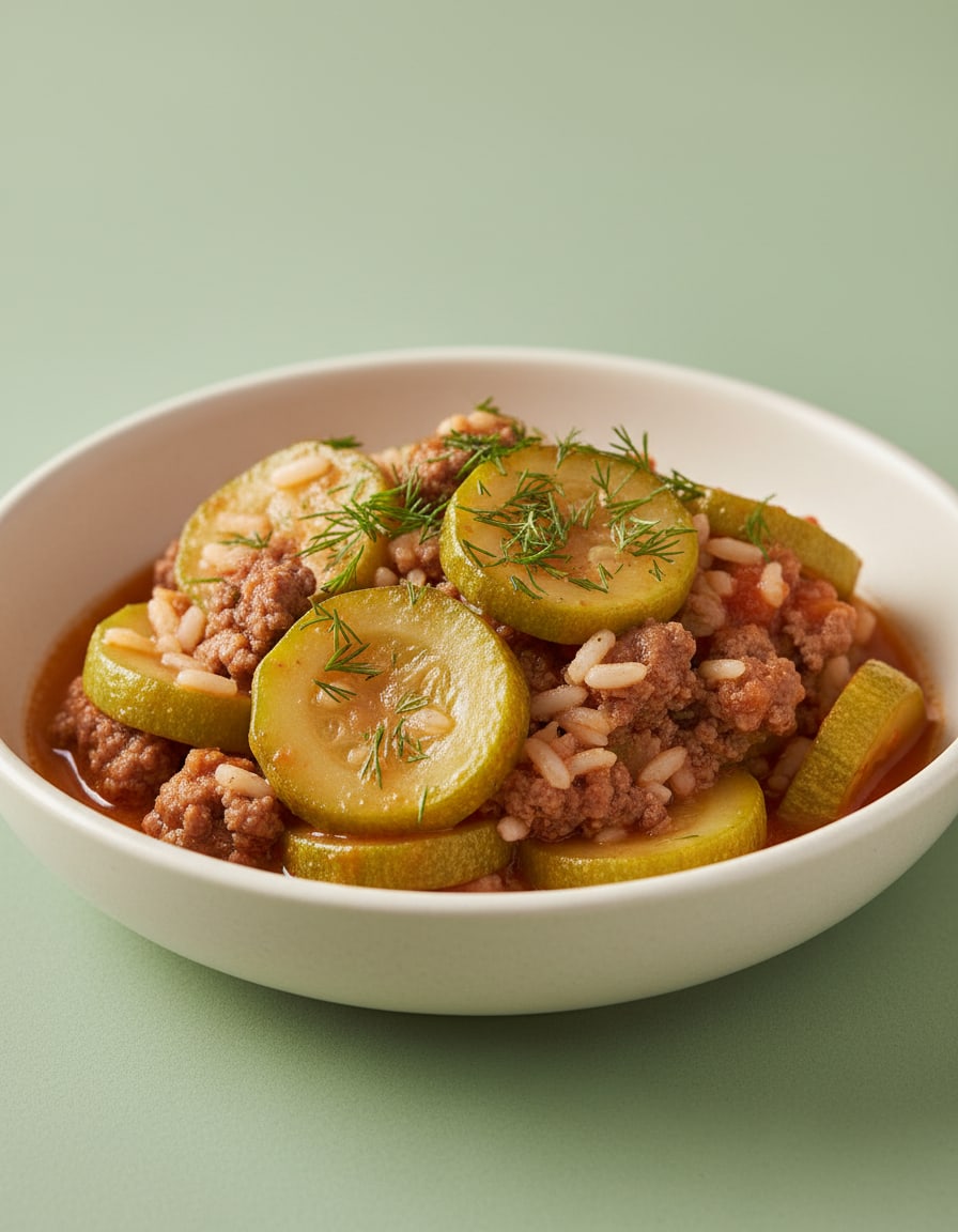 Zucchini with Ground Beef